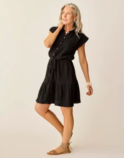 Carve Designs Dresses | Dresses^Alex Gauze Dress: Black