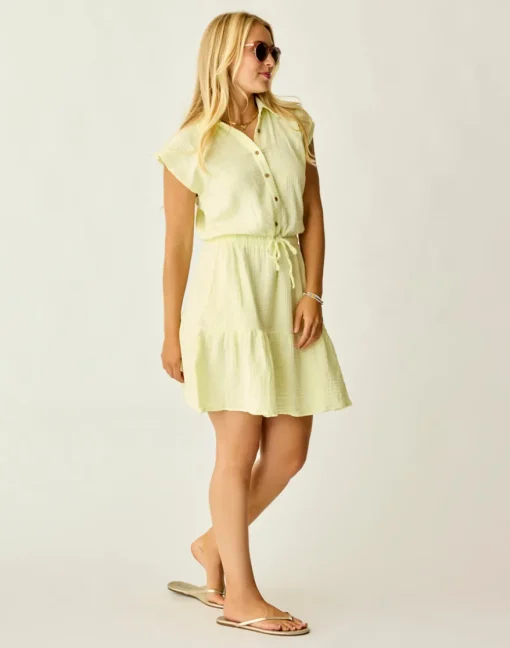 Carve Designs Dresses | Dresses^Alex Gauze Dress: Light Limeade