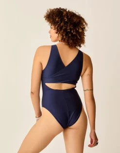 Carve Designs One Pieces^Arden Compression One Piece: Navy