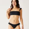 Carve Designs Swim Bottoms^Bev Ruffle Bottom: Black