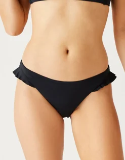 Carve Designs Swim Bottoms^Bev Ruffle Bottom: Black