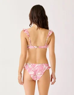 Carve Designs Swim Bottoms^Bev Ruffle Bottom: Pink Oasis