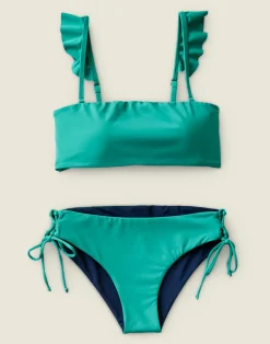 Carve Designs Bikini Tops^Bev Ruffle Top: Jade