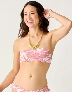 Carve Designs Bikini Tops^Bev Ruffle Top: Pink Oasis