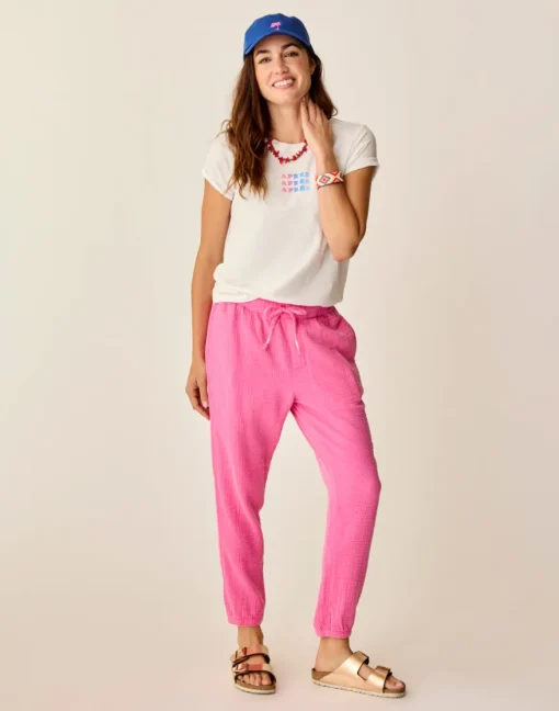 Carve Designs Pants^Calista Gauze Pant: Hot Pink
