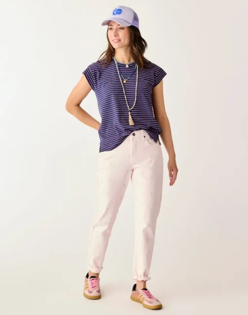 Carve Designs Jeans | Pants^Carson Hi Rise Jean: Pastel Embroidery