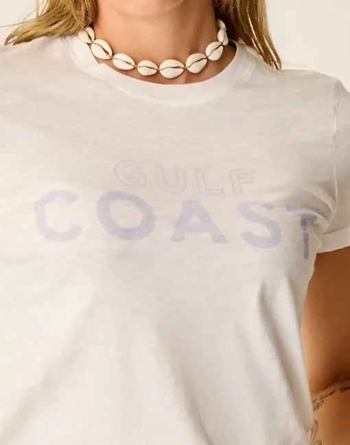 Carve Designs Short Sleeve^Cassidy Graphic Tee: Cloud Gulf