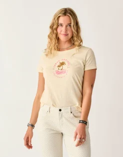 Carve Designs Short Sleeve^Cassidy Graphic Tee: Dogwood Palm