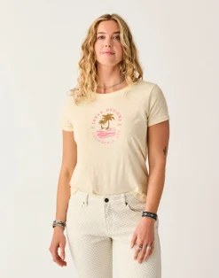 Carve Designs Short Sleeve^Cassidy Graphic Tee: Dogwood Palm