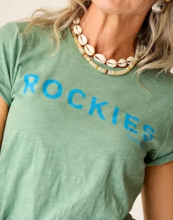 Carve Designs Short Sleeve^Cassidy Graphic Tee: Haze Rockies