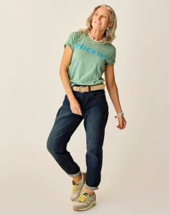 Carve Designs Short Sleeve^Cassidy Graphic Tee: Haze Rockies