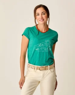Carve Designs Short Sleeve^Cassidy Graphic Tee: Jade Mountain