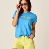 Carve Designs Short Sleeve^Cassidy Graphic Tee: Lagoon Island