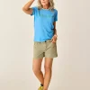 Carve Designs Short Sleeve^Cassidy Graphic Tee: Lagoon Beach