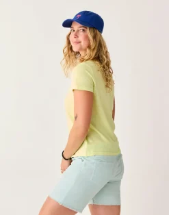 Carve Designs Short Sleeve^Cassidy Graphic Tee: Limeade Apres