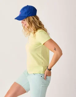 Carve Designs Short Sleeve^Cassidy Graphic Tee: Limeade Apres