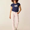 Carve Designs Short Sleeve^Cassidy Graphic Tee: Navy Celestial