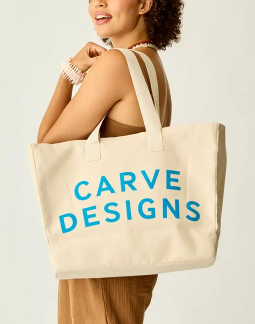 Carve Designs Accessories^Cotton Tote: Logo