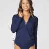 Carve Designs Rashguards & Sun Protection^Cruz Rashguard: Navy