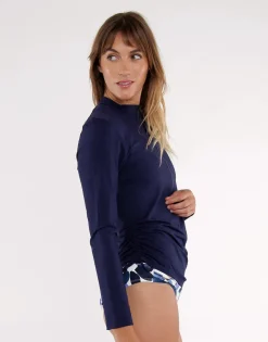 Carve Designs Rashguards & Sun Protection^Cruz Rashguard: Navy