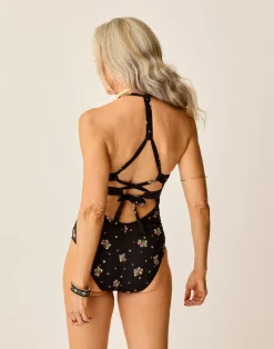 Carve Designs One Pieces^Dahlia One Piece: Black Floret