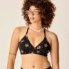 Carve Designs Bikini Tops^Dahlia Top: Black Floret