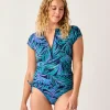 Carve Designs Rashguards & Sun Protection^Dawson Rashguard: Blue Oasis