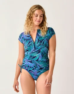 Carve Designs Rashguards & Sun Protection^Dawson Rashguard: Blue Oasis