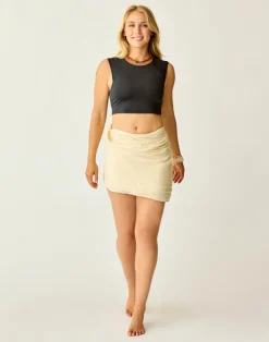 Carve Designs Accessories^Dylan Gauze Sarong: Birch Lurex