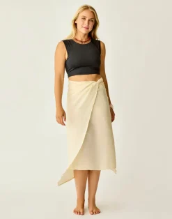 Carve Designs Accessories^Dylan Gauze Sarong: Birch Lurex