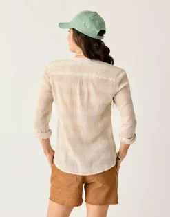 Carve Designs Long Sleeve^Dylan Gauze Shirt: Multiplaid
