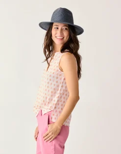 Carve Designs Tanks^Dylan Tank: Pink Batik