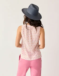 Carve Designs Tanks^Dylan Tank: Pink Batik