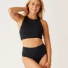 Carve Designs Swim Bottoms^Erin Reversible Bottom: Black/Navy