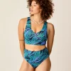 Carve Designs Swim Bottoms^Erin Reversible Bottom: Blue Oasis/Jade