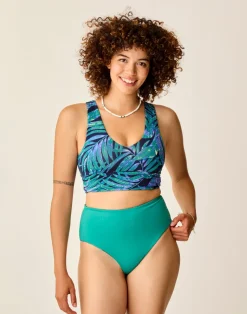 Carve Designs Swim Bottoms^Erin Reversible Bottom: Blue Oasis/Jade