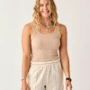 Carve Designs Tanks^Ever Tank: Biscuit Stripe
