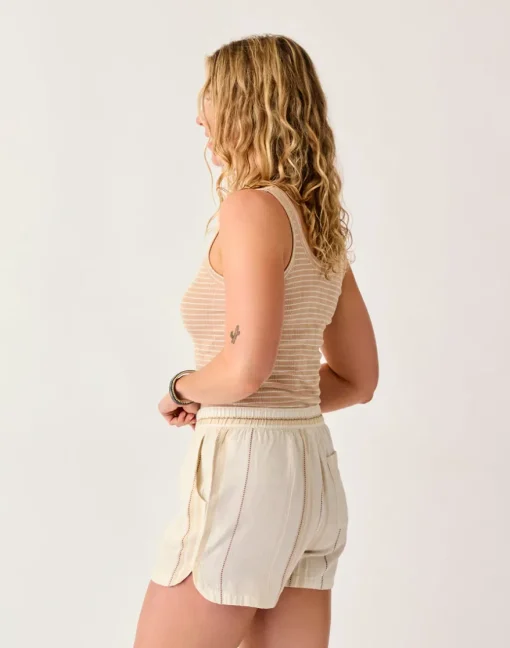 Carve Designs Tanks^Ever Tank: Biscuit Stripe
