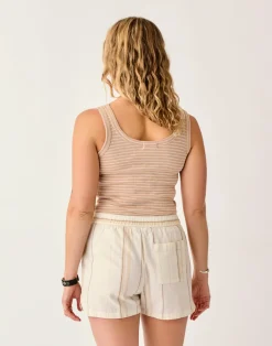 Carve Designs Tanks^Ever Tank: Biscuit Stripe