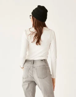 Carve Designs Long Sleeve^Ever Top: Cloud
