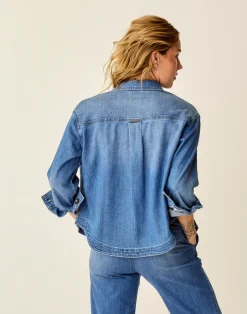 Carve Designs Sweaters & Jackets | Denim^Flora Denim Shacket: Magnolia
