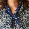 Carve Designs Accessories^Gauze Bandana: Navy Diamond