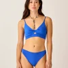 Carve Designs Swim Bottoms^Landry Reversible Bottom: Billie Blue/Navy