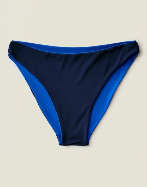 Carve Designs Swim Bottoms^Landry Reversible Bottom: Billie Blue/Navy