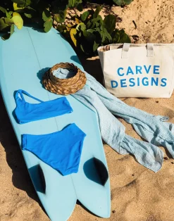 Carve Designs Swim Bottoms^Lani Pocket Compression Bottom: Lagoon