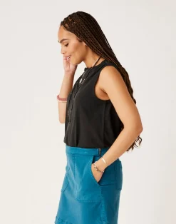 Carve Designs Tanks^Larisa Hemp Tank: Black