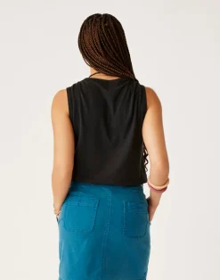 Carve Designs Tanks^Larisa Hemp Tank: Black