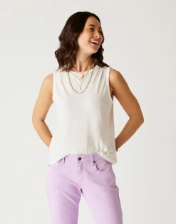 Carve Designs Tanks^Larisa Hemp Tank: Cloud