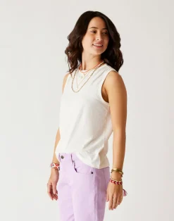 Carve Designs Tanks^Larisa Hemp Tank: Cloud