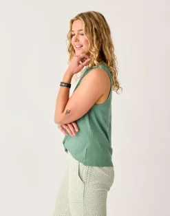 Carve Designs Tanks^Larisa Hemp Tank: Dark Haze